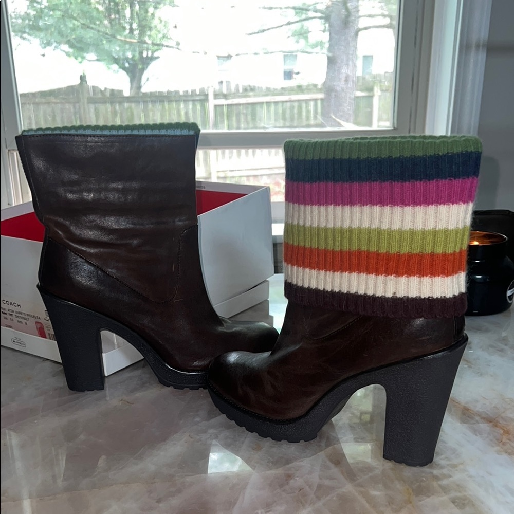 Vintage Coach 90s Leather Boots